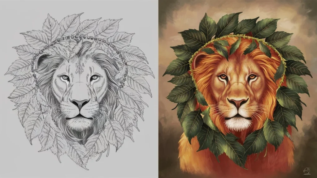 Lion Drawing