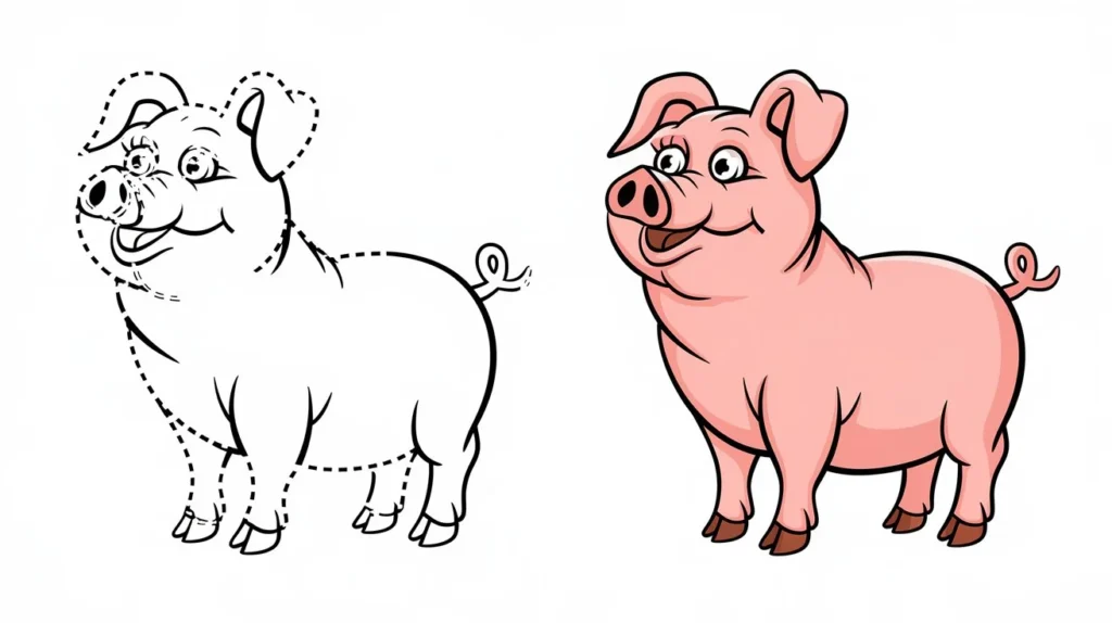 Pig Drawing