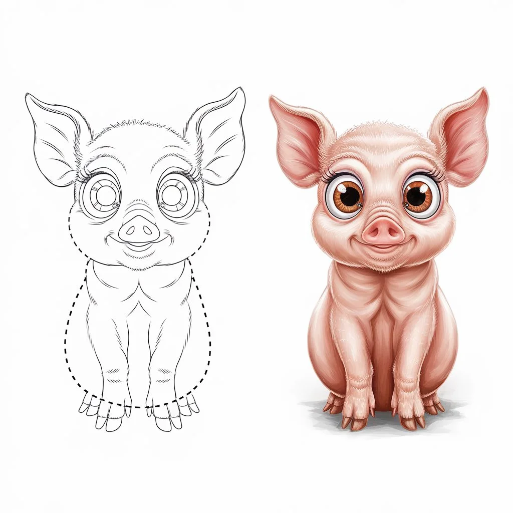 Pig Drawing