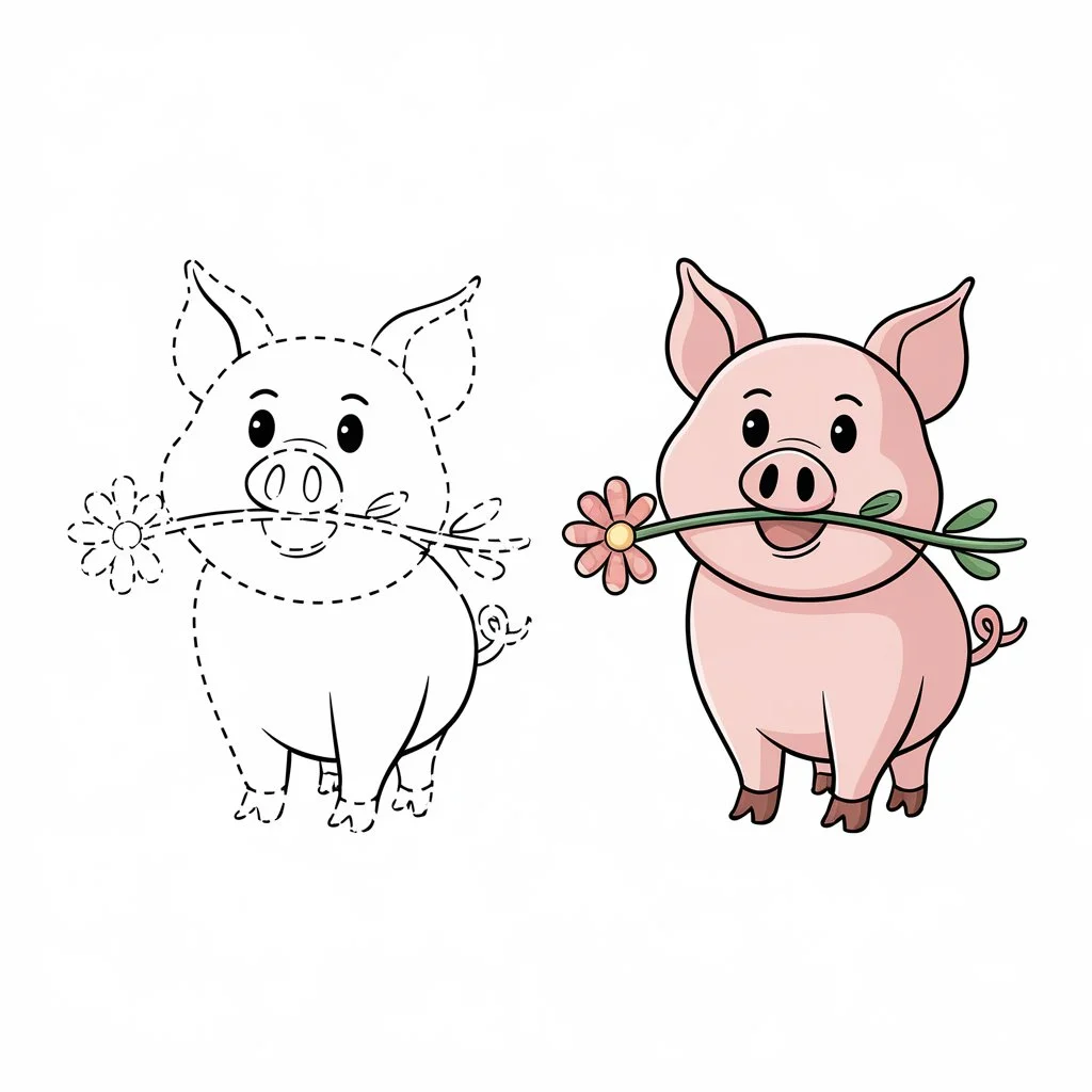 Pig Drawing