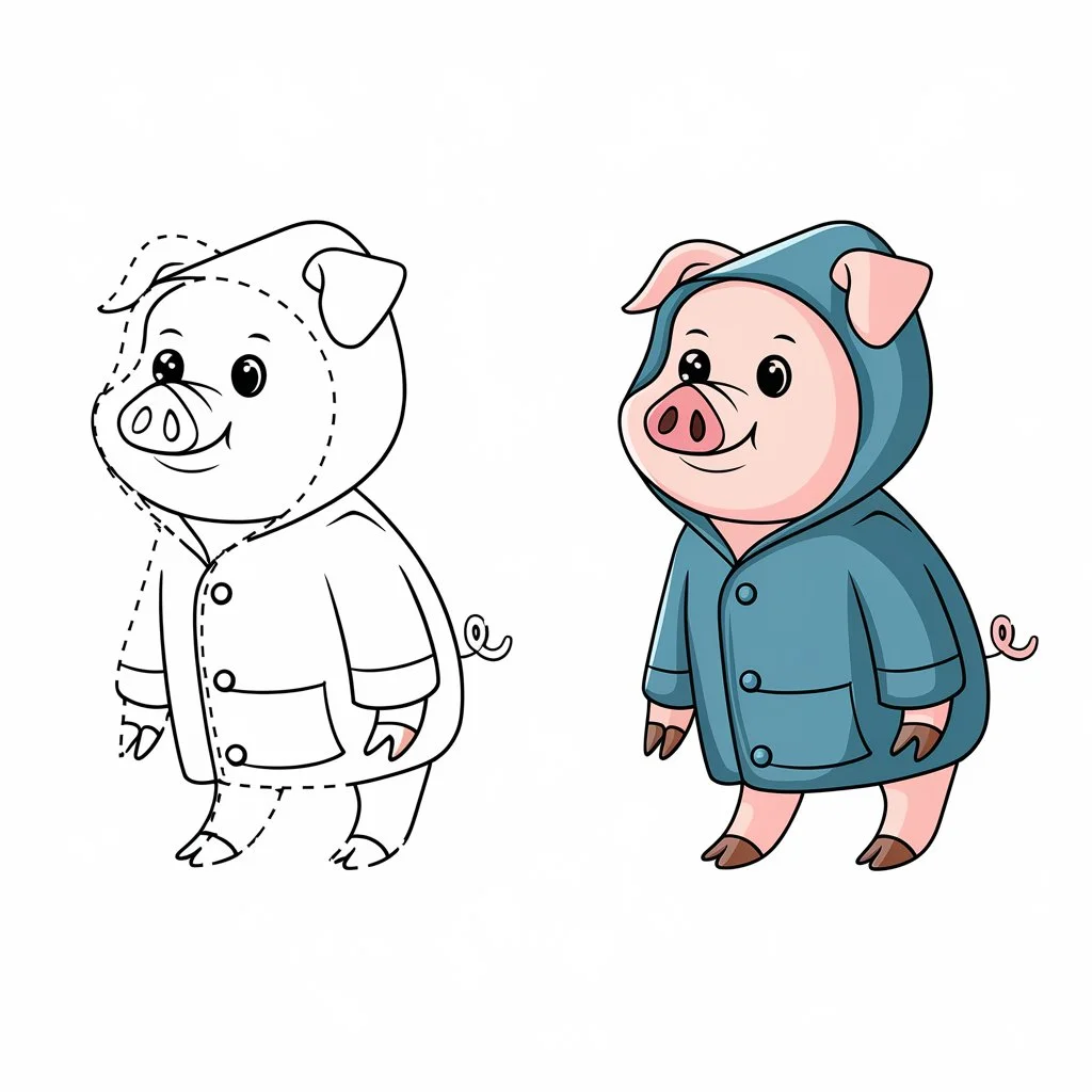 Pig Drawing