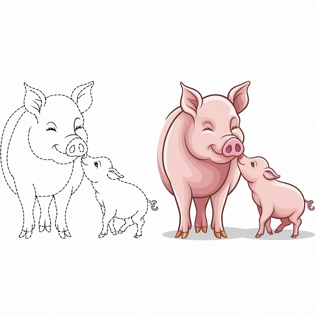 Pig Drawing