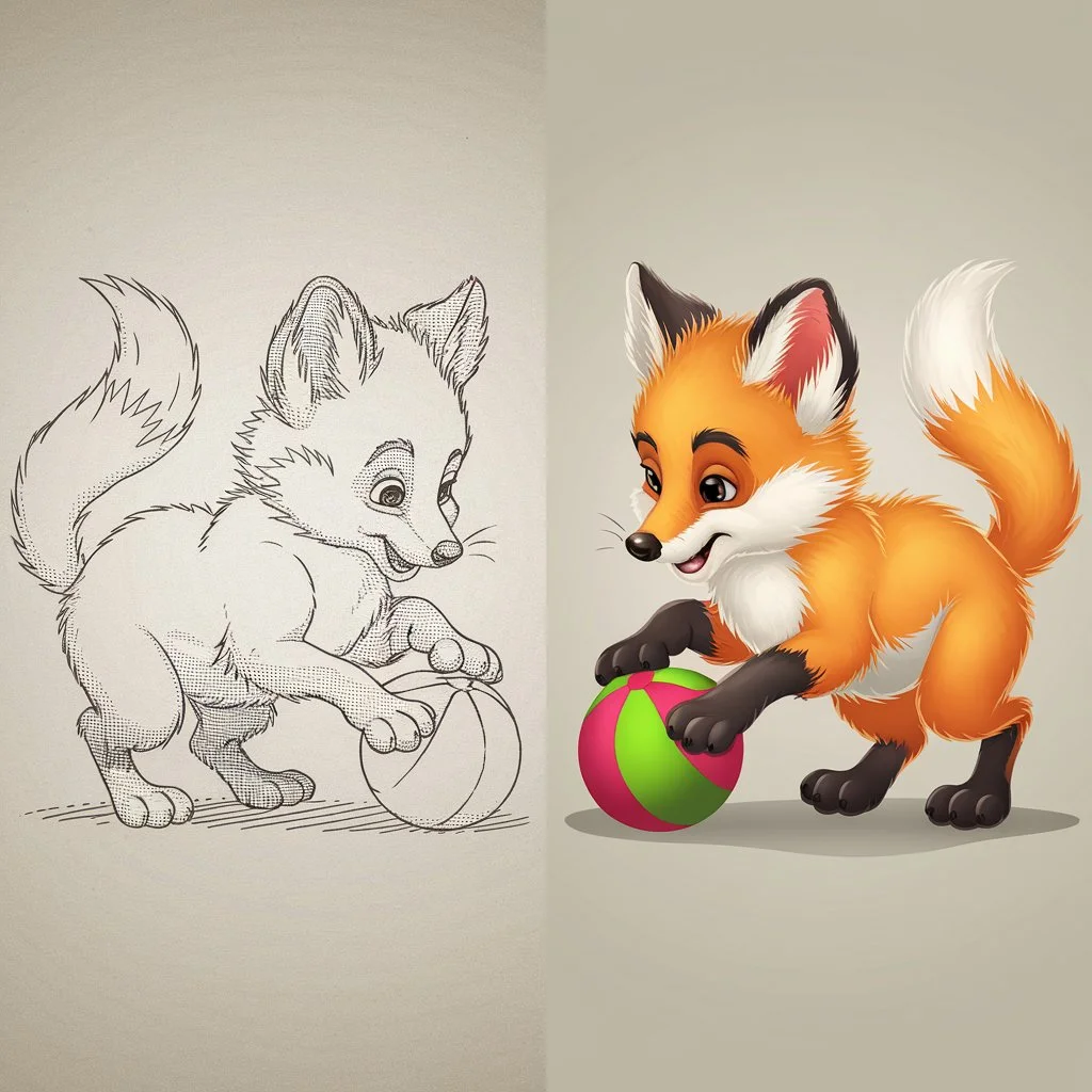 Fox Drawing