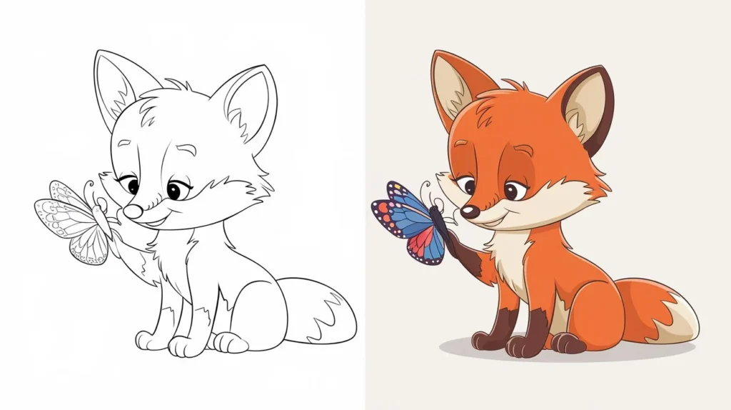 Fox Drawing