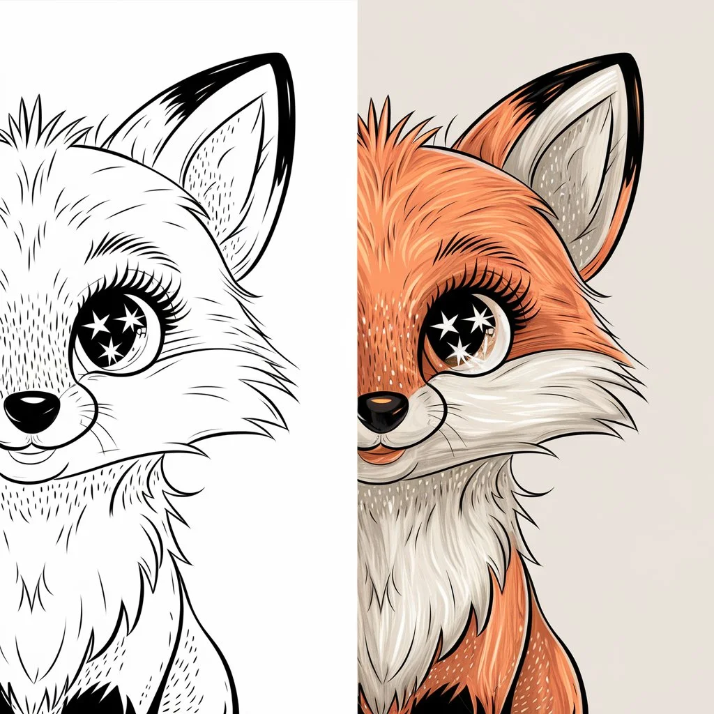 Fox Drawing