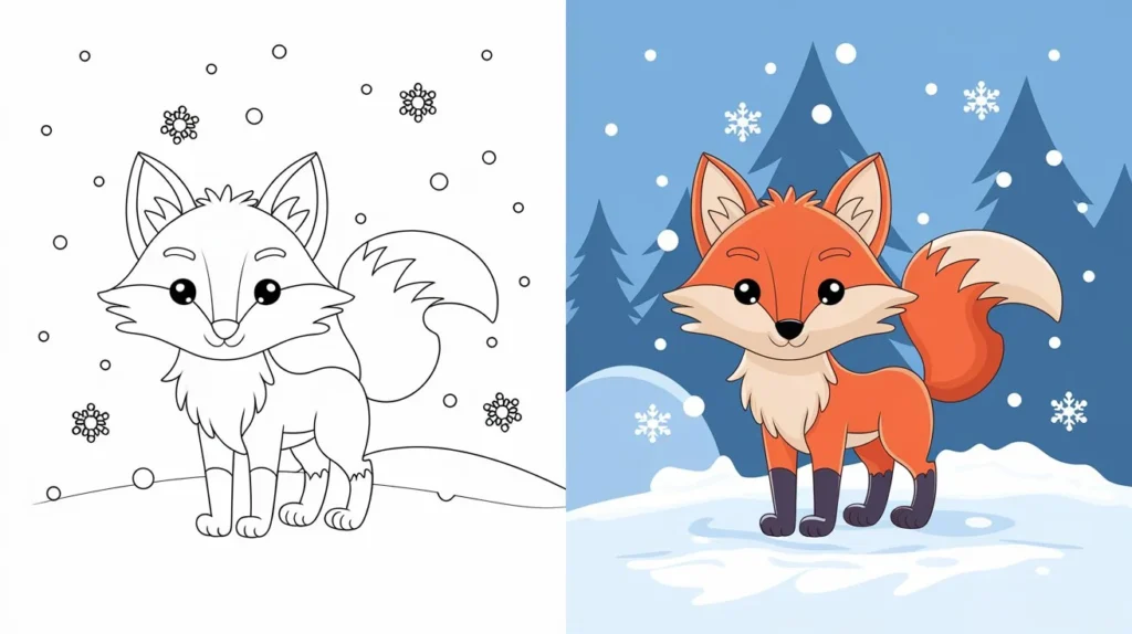 Fox Drawing