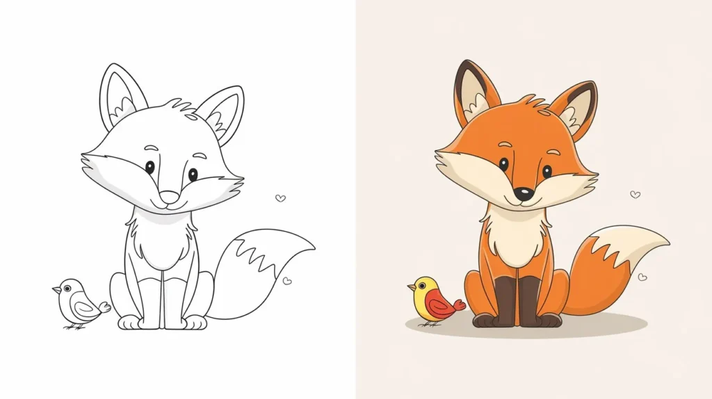 Fox Drawing