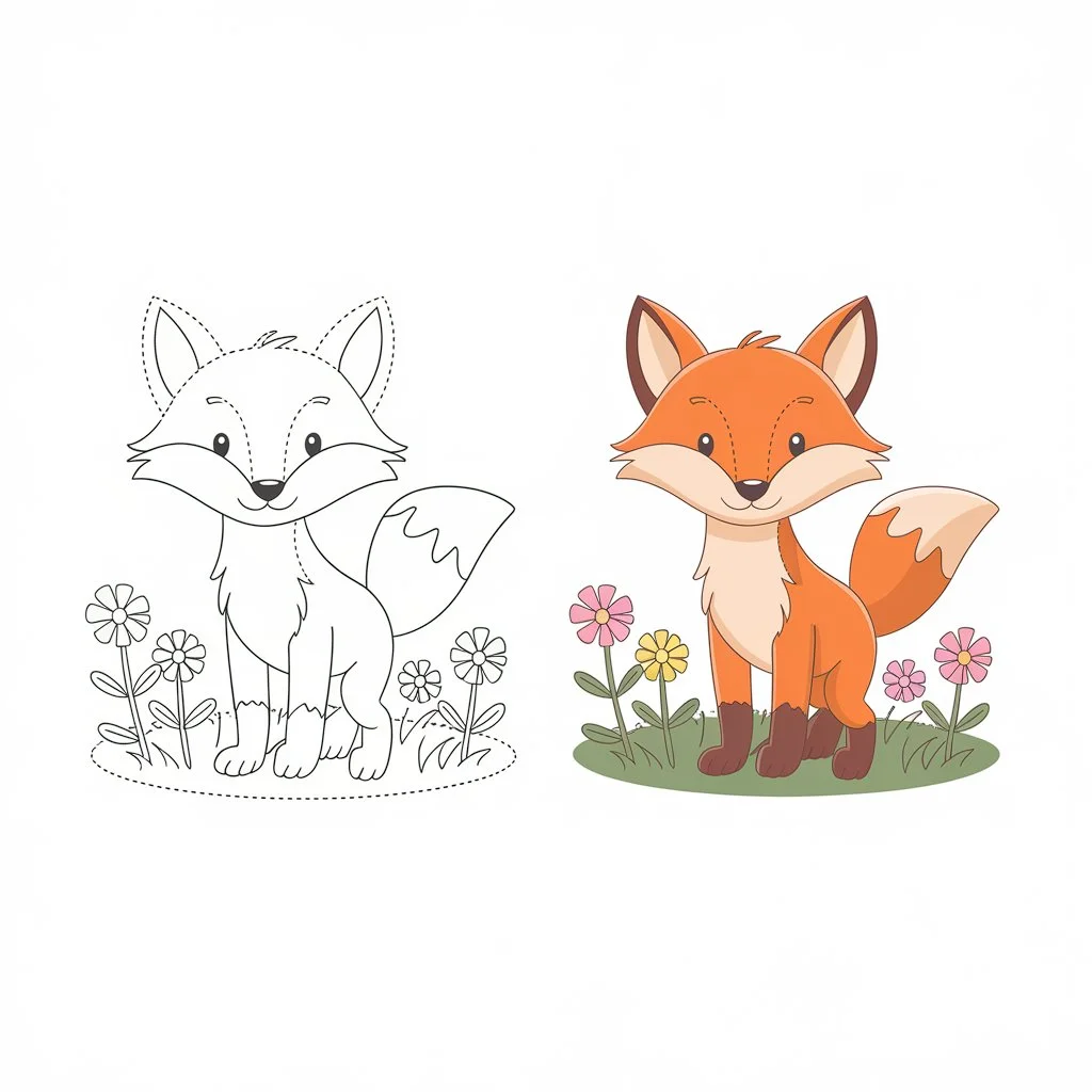 Fox Drawing