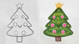 Christmas Tree Drawing