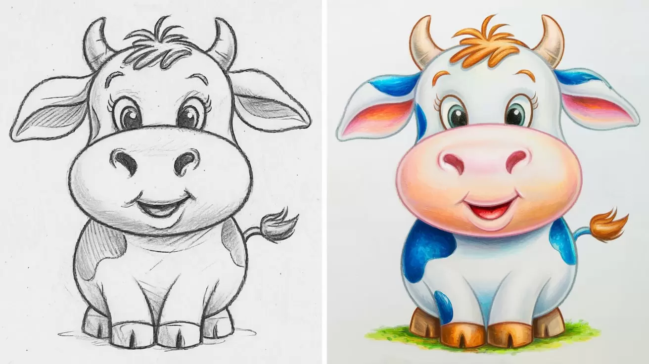 Cow Drawing