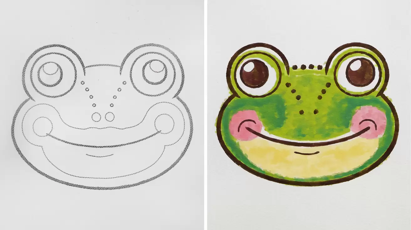 Cute Frog Drawing