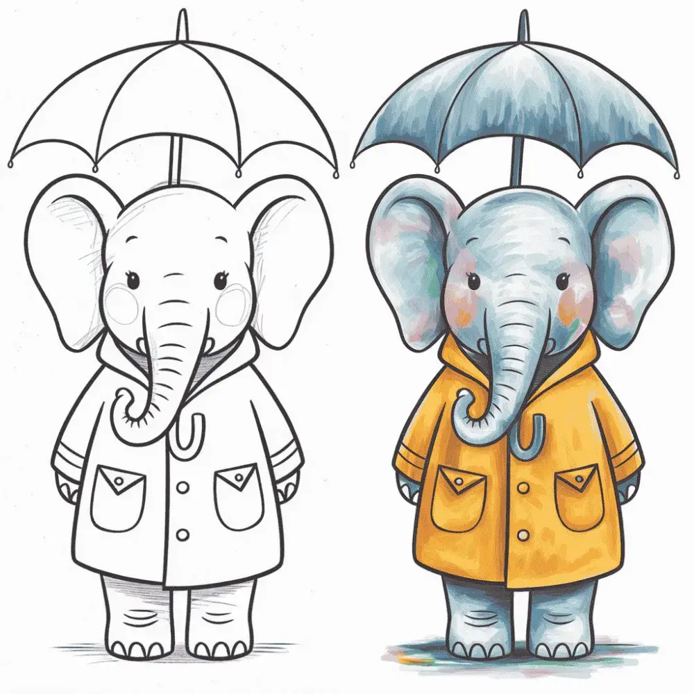 Elephant in a Raincoat