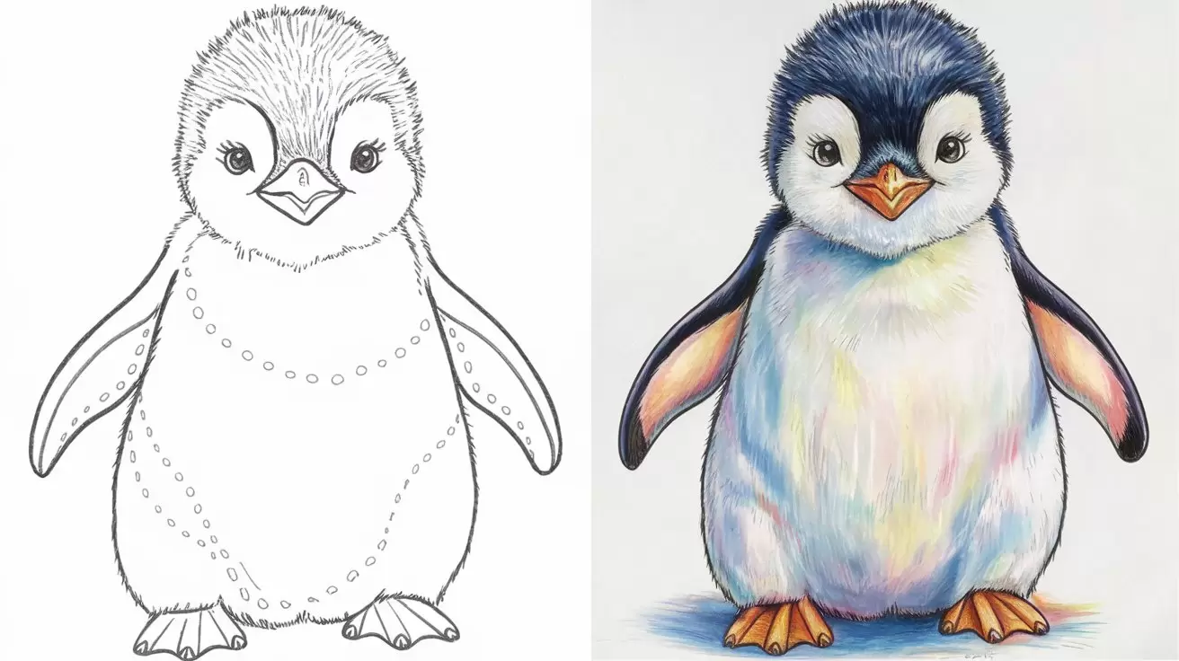 Penguin Drawing