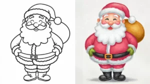 Santa Claus Drawing