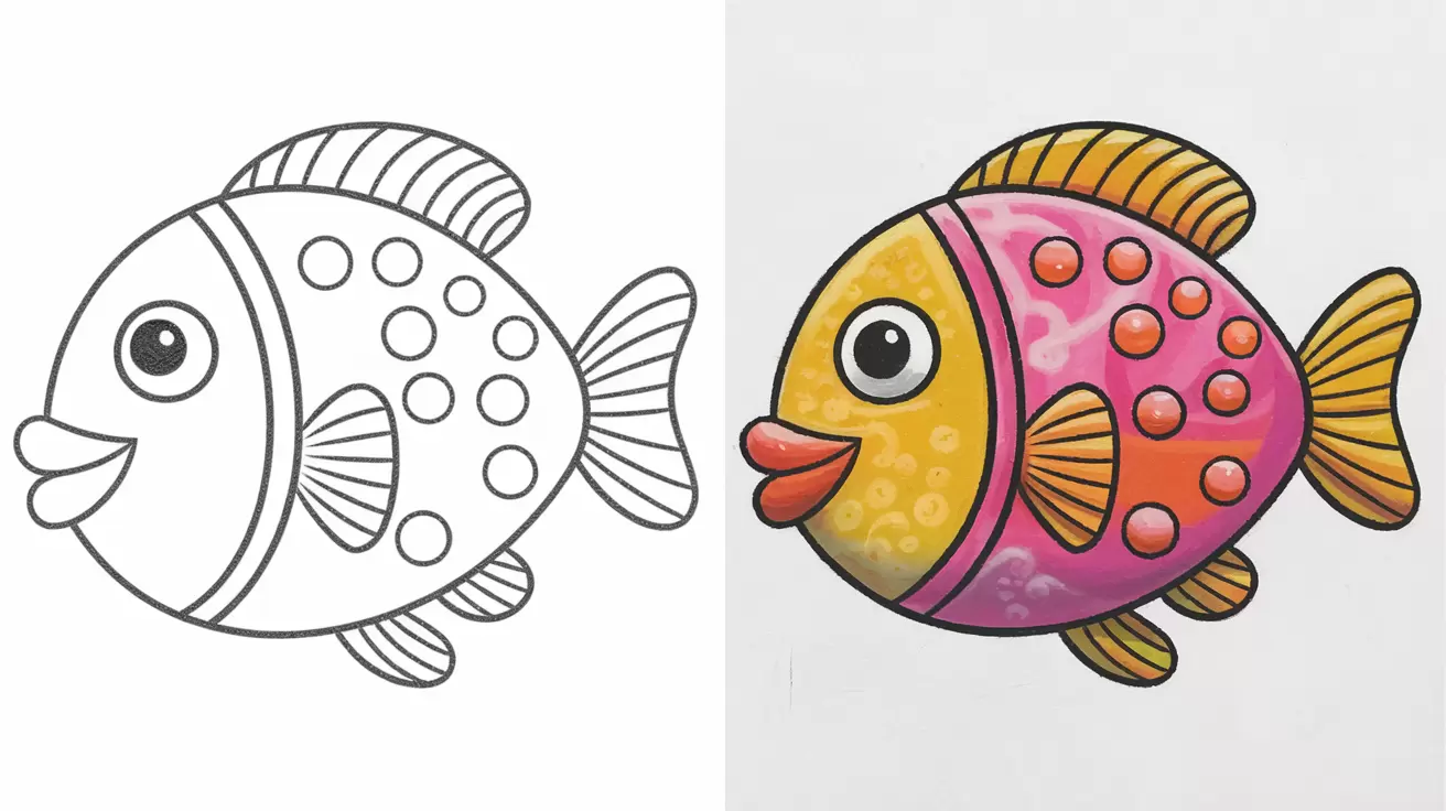 Simple Fish Drawing